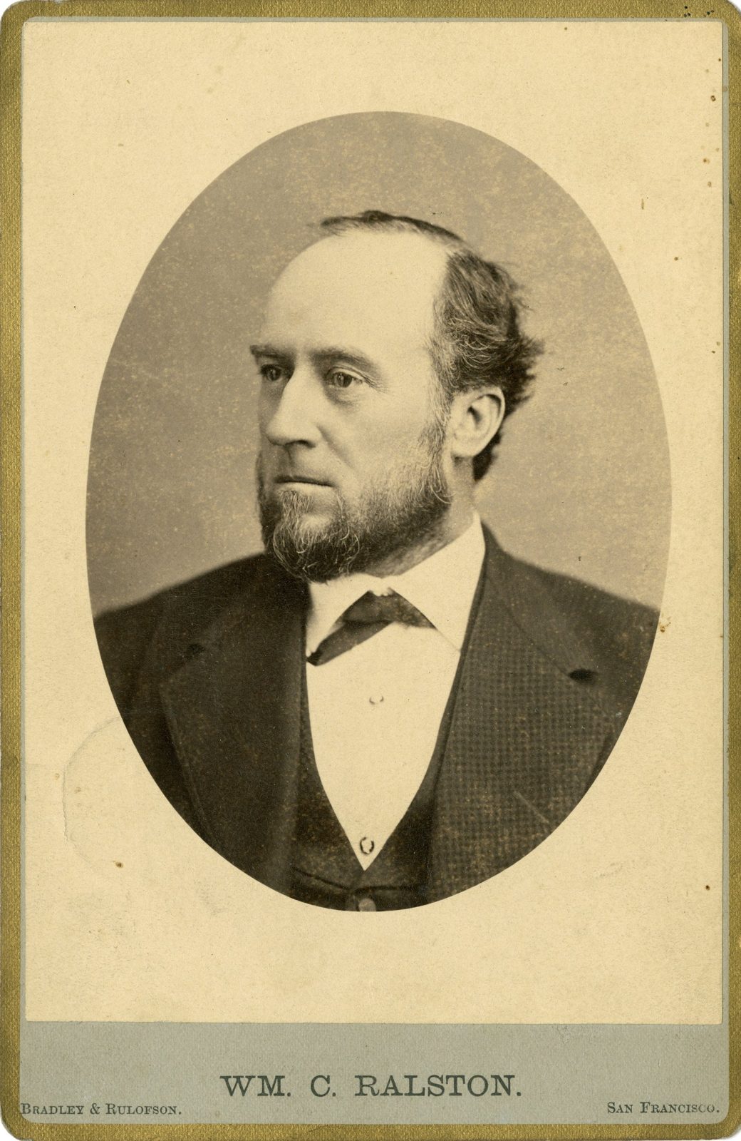 William Chapman Ralston, founder of the Bank of California, 1863.