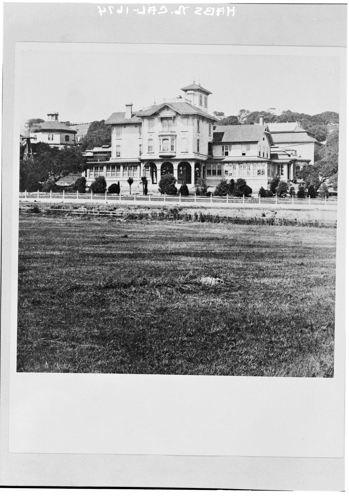 The south side of the mansion, about 1880.